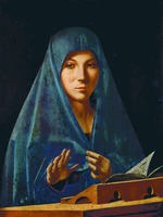 Мадонна Аннунциата. 1475 г. Худож. Антонелло да Мессина (Областная галерея Сицилии, Палермо)