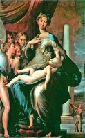 Мадонна с длинной шеей. 1534–1540 гг. Худож. Франческо Пармиджанино (Галерея Уффици, Флоренция)
