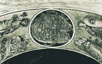 План Рима. Роспись Палаццо Комунале в Сиене. 1414 г. Худож. Таддео ди Бартоло