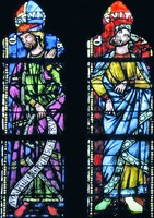 Праотцы Иаков и Иуда. Витраж собора Нотр-Дам в Страсбурге. XIII в.
