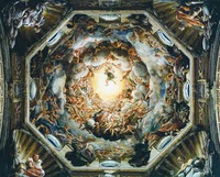 Вознесение Девы Марии. Роспись собора Санта-Мария-Ассунта в Парме. 1526–1530 гг. Мастер Антонио да Корреджо