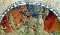Вселенский потоп. Роспись Кьостро-Верде ц. Санта-Мария-Новелла во Флоренции. 1425–1430 гг. Мастер Паоло Уччелло