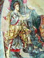 Архангел. Роспись ц. Санта-София в Беневенто. 3-я четв. VIII в.