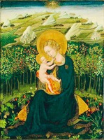 Мадонна «Смирение». Ок. 1456 г. Худож. Джованни ди Паоло (Национальная Пинакотека, Сиена)