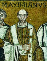 Максимиан, архиеп. Равенны. Мозаика ц. Сан-Витале в Равенне. 546–547 гг.