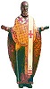 Свт. Николай Чудотворец (Можайский). Скульптура. Нач. XVI в. (КОХМ)