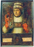 Папа Римский Каллист III. 2-я пол. XVI в. Худож. Х. де Хуанес (кафедральный собор Валенсии)