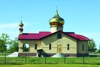 Крестовоздвиженская ц. в с. Воздвиженка Акмолинской обл. 2000-е гг.