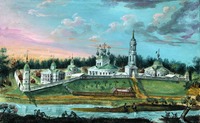 Введенская Оптина пустынь. Акварель. 1826 г.