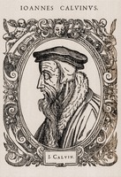 Жан Кальвин. Гравюра из кн.: Beza Th. Icones, id est verae imagines virorum doctrina simul et pietate illustium. Gen., 1580. Fol. Rii
