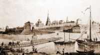 Панорама Казани. Литография. XIX в. (РГБИ)