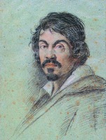 М. да Караваджо. Портрет. Ок. 1621 г. Худож. О. Леони (Б-ка Маручеллиана, Флоренция)