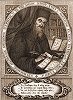 Прп. Никодим Святогорец. Гравюра. 1-я пол. XIX в.