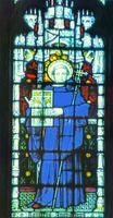 Св. Августин Кентерберийский. Витраж. XIX в. (?) (собор в Кентербери, Великобритания)