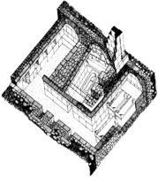 Изометрическое изображение мавзолея рим. периода