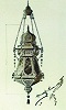 Эскиз бронзового фонаря. 1891 г.