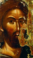 Христос Пантократор. Фрагмент иконы. Посл. четв. XIV в.