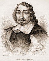 С. де Шамплейн. Гравюра из кн.: Guizot M. A Popular History of France from the Earliest Times. Boston, 1874. Vol. 6. P. 190