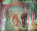 Имп. Никифор Фока с семьей. Ктиторская композиция в ц. св. Архангелов в Чавушине. 966–969 гг.