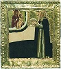 Явление Богоматери прп. Савве Сторожевскому. Икона. XVIII в. (ГММК)