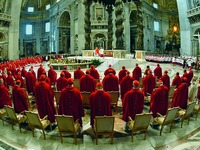 Богослужение в соборе св. Петра в Ватикане по случаю открытия консистории 20 нояб. 2010 г.