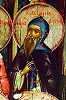 Прп. Кассиан Грек. Фрагмент иконы «Собор русских святых». Нач. XIX в. (НКПИКЗ)