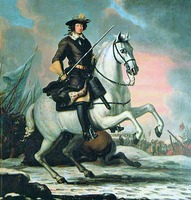 Кор. Карл XI в битве при Лунде. 1676 г. Худож. Д. Клёкер Эренштраль (Нациольный музей, Стокгольм)