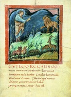 «Бернский Физиолог». Ок. 825–850 гг. (Городская б-ка, Берн. Codex Bongarsianus. Fol. 75)