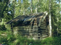 Часовня над гробом прп. Кассиана Муезерского. Фотография. 2004 г.