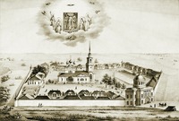 Вид Кашинского Сретенского мон-ря. Литография П. Иванова. 1839 г. (ГИМ)