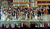 Шествие Католической лиги в Париже. Ок. 1593 г. Худож. Ф. Бюнель (Нац. музей замка По)