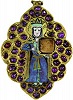 Панагия с изображением вмц. Кетеван. Эмаль. XVII в. (СПГИАХМЗ)