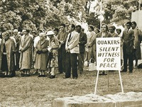 Пацифистская акция квакеров Тасмании (Австралия). Фотография. 1962 г.