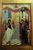 Благовещение Пресв. Богородицы. 2-я пол. XVII в. Худож. Еммануил Дзанес (Б-ка Коргиаленио, Аргостоли, Греция)