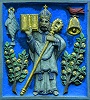 Св. Кентигерн. Рельеф. Кон. XX в. (музей религ. жизни и искусства св. Мунго в Глазго)