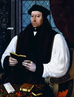 Томас Кранмер, архиеп. Кентербери. 1545 г. Худож. Г. Флик (Национальная портретная галерея, Лондон)