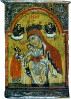 Киккская икона Божией Матери с ап. Лукой. Кон. XVII в. (Музей икон, Рекклингхаузен)