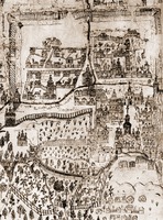 Лавра и Печерское местечко на плане Киева. 1695 г.