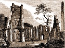 Собор св. Бригиты в Килдэре. Гравюра. 1835 г.