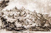 Киево-Печерская лавра. Копия XVIII в. с рис. А. ван Вестерфельда. 1651 г.