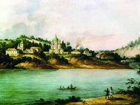 Межигорский мон-рь. 1843 г. Худож. Ф. Г. Солнцев