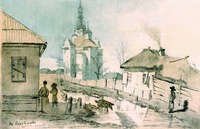 Покровская ц. в Переяславе-Хмельницком. 1830–1847 гг. Худож. Т. Г. Шевченко (Национальный музей Т. Г. Шевченко. Киев)