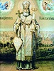 Митр. Константин (Дьяков). Фрагмент иконы «Святые Слободского края». Кон. XX в.