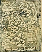 План Дальних (Феодосиевых) пещер. Патерик, или Отечник, Печерский. К., 1661 (РГБ)