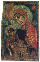 Икона Божией Матери с Младенцем. XIII в. (ц. преподобных Варнавы и Илариона в Перистероне)