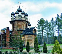 Церковь Явления Пресв. Богородицы прп. Сергию Радонежскому Килемарской Богородице-Сергиевой пуст. Фотография. 2012 г.