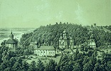 Киевский Выдубицкий во имя арх. Михаила муж. мон-рь. Литография. 1862 г. (ГИМ)