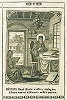 Прп. Нестор, летописец Печерский. Гравюра на меди Л. Тарасевича. Патерик, или Отечник Печерский. К., 1702. Дек.  Л. 257 об. (РГБ)
