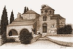 Кафоликон мон-ря Кинигу. Рисунок. ХХ в.