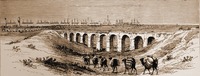 Водопровод-акведук, построенный в Ларнаке в 1746–1750 гг. Гравюра